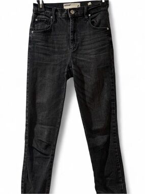 Garage Charcoal Black High-Rise Jeans